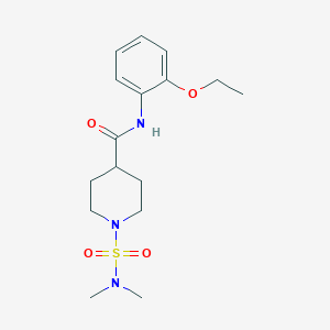 molecular formula C16H25N3O4S B4440752 1-[(dimethylamino)sulfonyl]-N-(2-ethoxyphenyl)-4-piperidinecarboxamide 