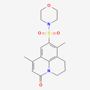 7,10-dimethyl-9-(4-morpholinylsulfonyl)-2,3-dihydro-1H,5H-pyrido[3,2,1-ij]quinolin-5-one