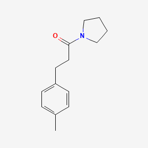 molecular formula C14H19NO B4440783 1-[3-(4-methylphenyl)propanoyl]pyrrolidine 