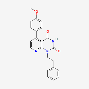 molecular formula C22H19N3O3 B4440834 5-(4-methoxyphenyl)-1-(2-phenylethyl)pyrido[2,3-d]pyrimidine-2,4(1H,3H)-dione 