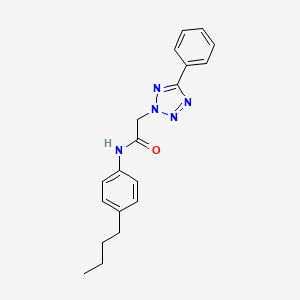molecular formula C19H21N5O B4440853 N-(4-butylphenyl)-2-(5-phenyl-2H-tetrazol-2-yl)acetamide 