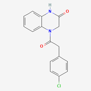 4-[(4-chlorophenyl)acetyl]-3,4-dihydro-2(1H)-quinoxalinone