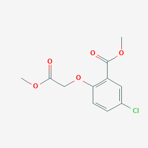 molecular formula C11H11ClO5 B4440933 methyl 5-chloro-2-(2-methoxy-2-oxoethoxy)benzoate 
