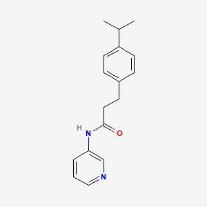 molecular formula C17H20N2O B4440940 3-(4-isopropylphenyl)-N-3-pyridinylpropanamide 