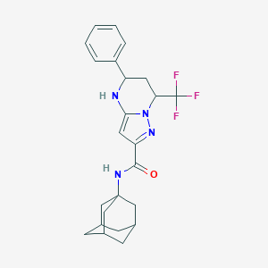 molecular formula C24H27F3N4O B444095 N-(1-adamantyl)-5-phenyl-7-(trifluoromethyl)-4,5,6,7-tetrahydropyrazolo[1,5-a]pyrimidine-2-carboxamide 