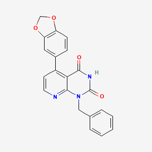 molecular formula C21H15N3O4 B4440967 5-(1,3-benzodioxol-5-yl)-1-benzylpyrido[2,3-d]pyrimidine-2,4(1H,3H)-dione 