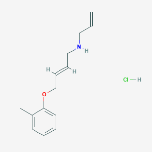 molecular formula C14H20ClNO B4440978 N-allyl-4-(2-methylphenoxy)but-2-en-1-amine hydrochloride 