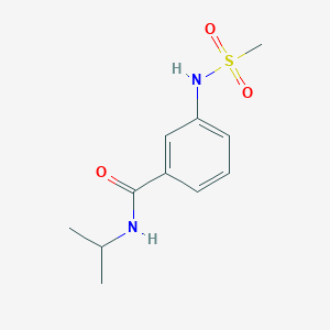 molecular formula C11H16N2O3S B4440985 N-isopropyl-3-[(methylsulfonyl)amino]benzamide 
