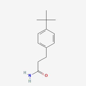 molecular formula C13H19NO B4441002 3-(4-tert-butylphenyl)propanamide 