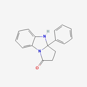 molecular formula C16H14N2O B4441045 3a-phenyl-2,3,3a,4-tetrahydro-1H-pyrrolo[1,2-a]benzimidazol-1-one 