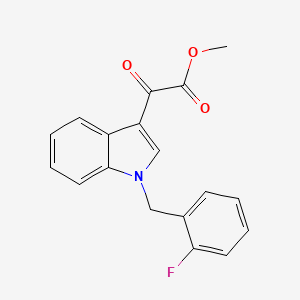 molecular formula C18H14FNO3 B4441048 methyl [1-(2-fluorobenzyl)-1H-indol-3-yl](oxo)acetate 