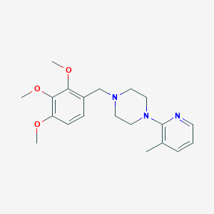 molecular formula C20H27N3O3 B4441052 1-(3-methyl-2-pyridinyl)-4-(2,3,4-trimethoxybenzyl)piperazine bis(trifluoroacetate) 