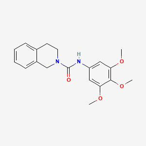 molecular formula C19H22N2O4 B4441067 N-(3,4,5-trimethoxyphenyl)-3,4-dihydro-2(1H)-isoquinolinecarboxamide 