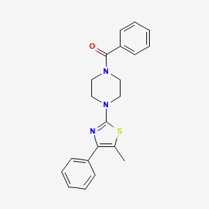 1-benzoyl-4-(5-methyl-4-phenyl-1,3-thiazol-2-yl)piperazine