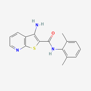 molecular formula C16H15N3OS B4441136 3-amino-N-(2,6-dimethylphenyl)thieno[2,3-b]pyridine-2-carboxamide 
