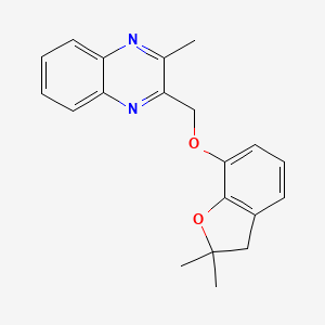 molecular formula C20H20N2O2 B4441141 2-{[(2,2-dimethyl-2,3-dihydro-1-benzofuran-7-yl)oxy]methyl}-3-methylquinoxaline 