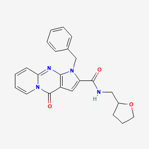 molecular formula C23H22N4O3 B4441183 1-benzyl-4-oxo-N-(tetrahydro-2-furanylmethyl)-1,4-dihydropyrido[1,2-a]pyrrolo[2,3-d]pyrimidine-2-carboxamide 