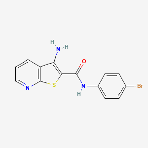 molecular formula C14H10BrN3OS B4441194 3-amino-N-(4-bromophenyl)thieno[2,3-b]pyridine-2-carboxamide 