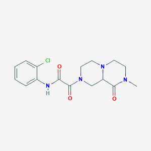 molecular formula C16H19ClN4O3 B4441271 N-(2-chlorophenyl)-2-(8-methyl-9-oxooctahydro-2H-pyrazino[1,2-a]pyrazin-2-yl)-2-oxoacetamide 
