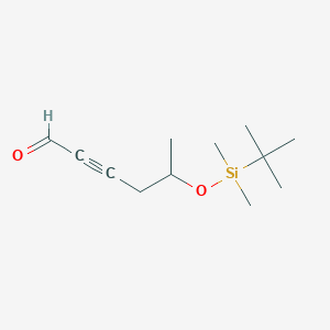 molecular formula C12H22O2Si B044413 5-(叔丁基二甲基甲硅烷基氧基)-2-己烯醛 CAS No. 885680-12-6
