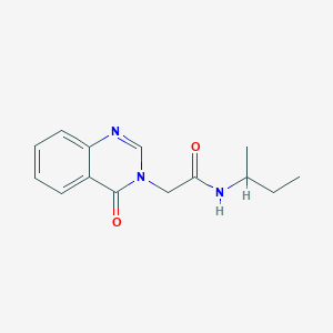 molecular formula C14H17N3O2 B4441312 N-(sec-butyl)-2-(4-oxo-3(4H)-quinazolinyl)acetamide 