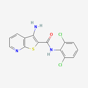 molecular formula C14H9Cl2N3OS B4441337 3-amino-N-(2,6-dichlorophenyl)thieno[2,3-b]pyridine-2-carboxamide 