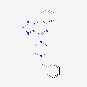 molecular formula C19H19N7 B4441349 4-(4-benzyl-1-piperazinyl)tetrazolo[1,5-a]quinoxaline 