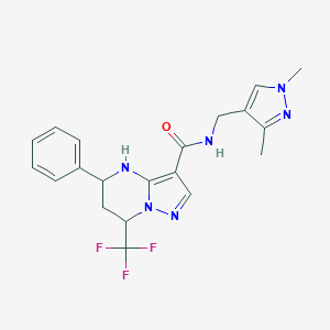 N-[(1,3-dimethyl-1H-pyrazol-4-yl)methyl]-5-phenyl-7-(trifluoromethyl)-4,5,6,7-tetrahydropyrazolo[1,5-a]pyrimidine-3-carboxamide
