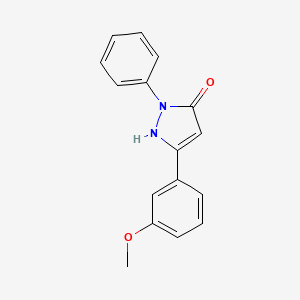 molecular formula C16H14N2O2 B4441390 3-(3-methoxyphenyl)-1-phenyl-1H-pyrazol-5-ol 