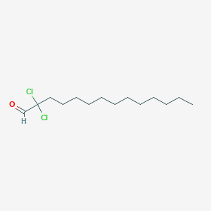 molecular formula C14H26Cl2O B044414 2,2-Dichlorotetradecanal CAS No. 119450-45-2