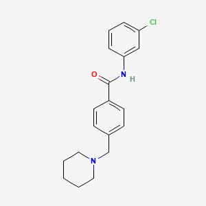 molecular formula C19H21ClN2O B4441487 N-(3-chlorophenyl)-4-(1-piperidinylmethyl)benzamide 