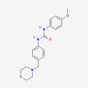 molecular formula C19H23N3O3 B4441490 N-(4-methoxyphenyl)-N'-[4-(4-morpholinylmethyl)phenyl]urea 