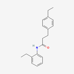 molecular formula C19H23NO B4441513 N-(2-ethylphenyl)-3-(4-ethylphenyl)propanamide 