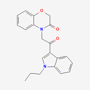 molecular formula C21H20N2O3 B4441529 4-[2-oxo-2-(1-propyl-1H-indol-3-yl)ethyl]-2H-1,4-benzoxazin-3(4H)-one 