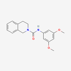 molecular formula C18H20N2O3 B4441576 N-(3,5-dimethoxyphenyl)-3,4-dihydro-2(1H)-isoquinolinecarboxamide 
