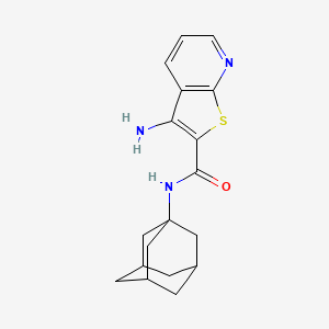molecular formula C18H21N3OS B4441581 N-1-adamantyl-3-aminothieno[2,3-b]pyridine-2-carboxamide 