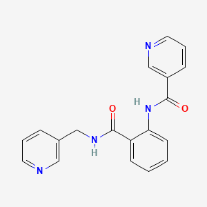 molecular formula C19H16N4O2 B4441605 N-(2-{[(3-pyridinylmethyl)amino]carbonyl}phenyl)nicotinamide 