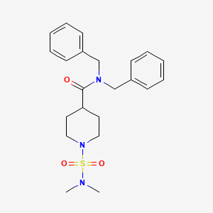 molecular formula C22H29N3O3S B4441644 N,N-dibenzyl-1-[(dimethylamino)sulfonyl]-4-piperidinecarboxamide 