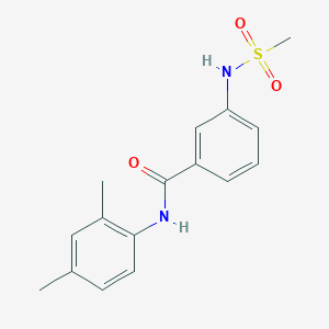 molecular formula C16H18N2O3S B4441656 N-(2,4-dimethylphenyl)-3-[(methylsulfonyl)amino]benzamide 