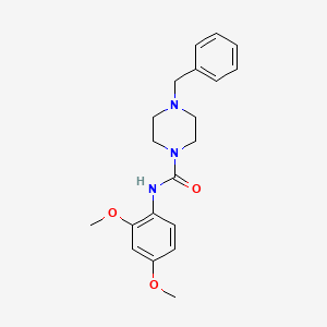 4-benzyl-N-(2,4-dimethoxyphenyl)-1-piperazinecarboxamide