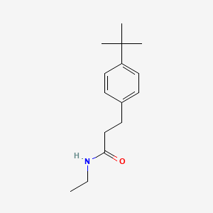 molecular formula C15H23NO B4441723 3-(4-tert-butylphenyl)-N-ethylpropanamide 