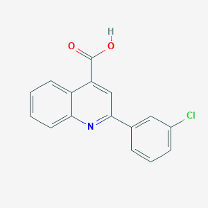 molecular formula C16H10ClNO2 B444174 2-(3-Chlorophenyl)quinoline-4-carboxylic acid CAS No. 20389-10-0