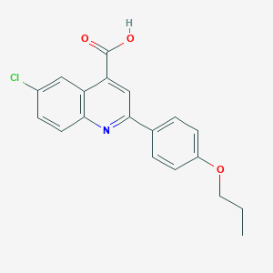 molecular formula C19H16ClNO3 B444177 6-Chloro-2-(4-propoxyphenyl)quinoline-4-carboxylic acid CAS No. 494861-04-0