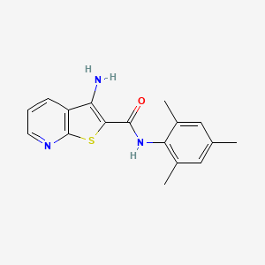 molecular formula C17H17N3OS B4441773 3-amino-N-mesitylthieno[2,3-b]pyridine-2-carboxamide 