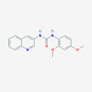 molecular formula C18H17N3O3 B4441824 N-(2,4-dimethoxyphenyl)-N'-3-quinolinylurea 