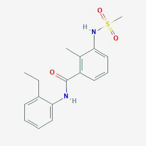 molecular formula C17H20N2O3S B4441905 N-(2-ethylphenyl)-2-methyl-3-[(methylsulfonyl)amino]benzamide 