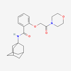 molecular formula C23H30N2O4 B4441912 N-1-adamantyl-2-[2-(4-morpholinyl)-2-oxoethoxy]benzamide 