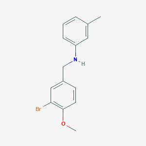 molecular formula C15H16BrNO B444192 N-(3-bromo-4-methoxybenzyl)-3-methylaniline 