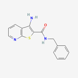 molecular formula C15H13N3OS B4441922 3-amino-N-benzylthieno[2,3-b]pyridine-2-carboxamide 