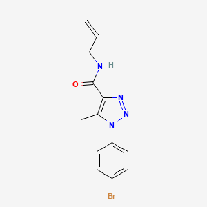 molecular formula C13H13BrN4O B4441933 N-allyl-1-(4-bromophenyl)-5-methyl-1H-1,2,3-triazole-4-carboxamide 